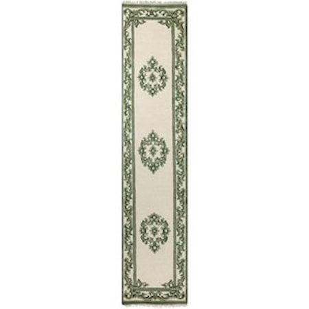 GREEN 3' x 5' Oval Rug
