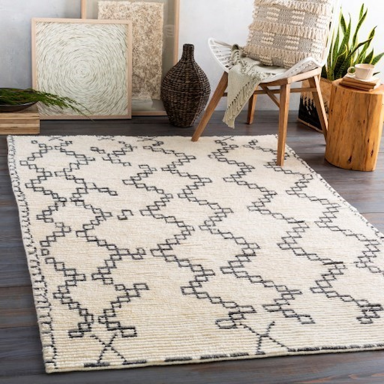 Surya Beni Ourain 5' x 7'6" Rug