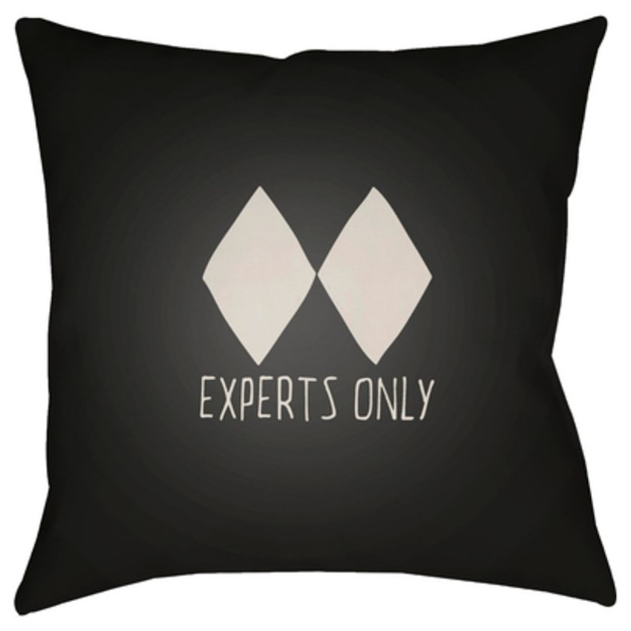 Surya Black Diamond Pillow