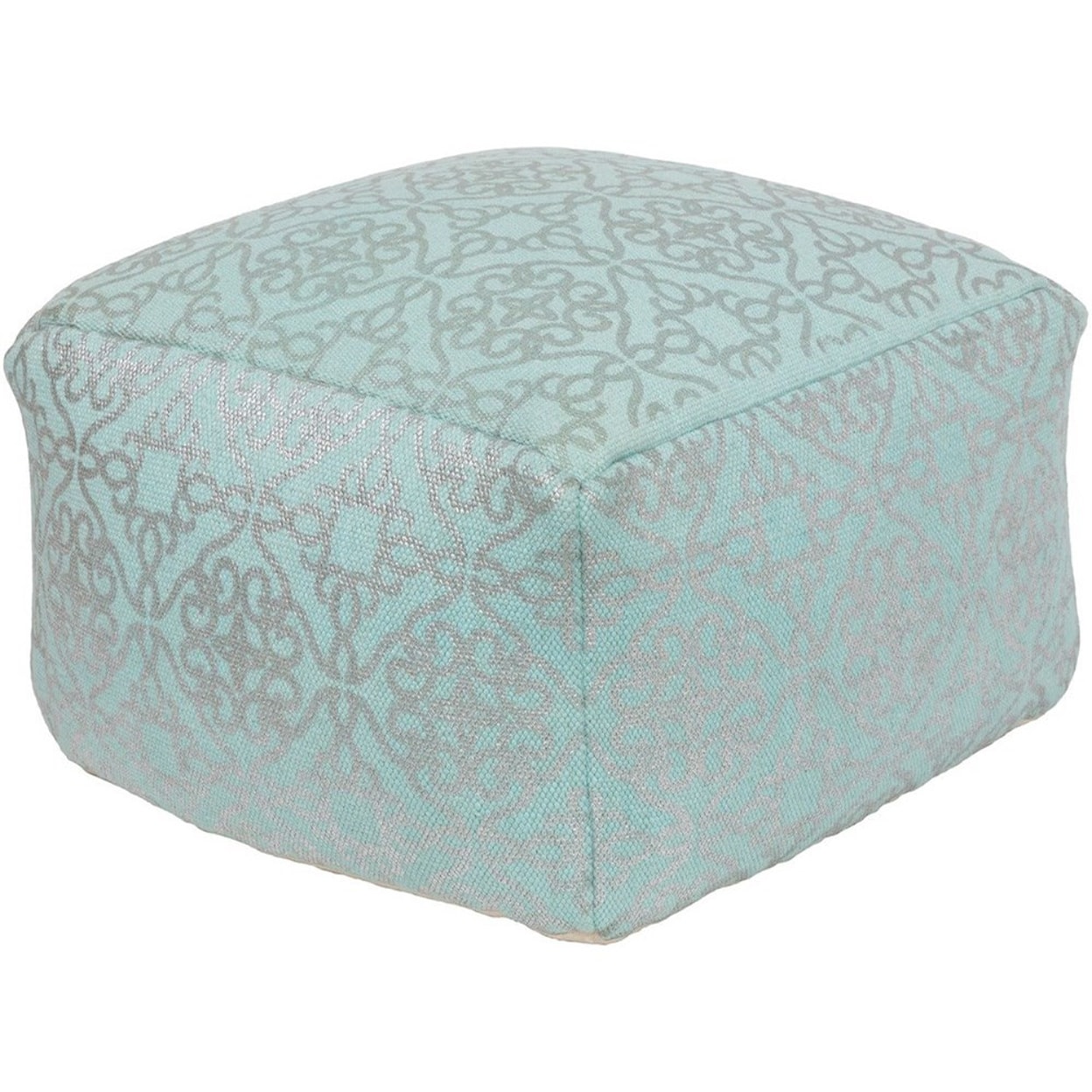 Surya Cecily 20 x 20 x 12 Cube Pouf