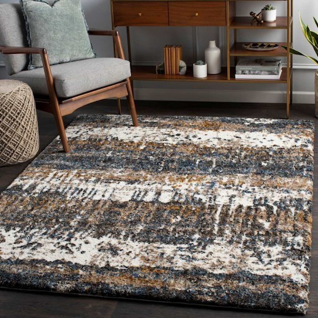 Surya Celestial Shag CSG-2302 5'3" x 7' Rug