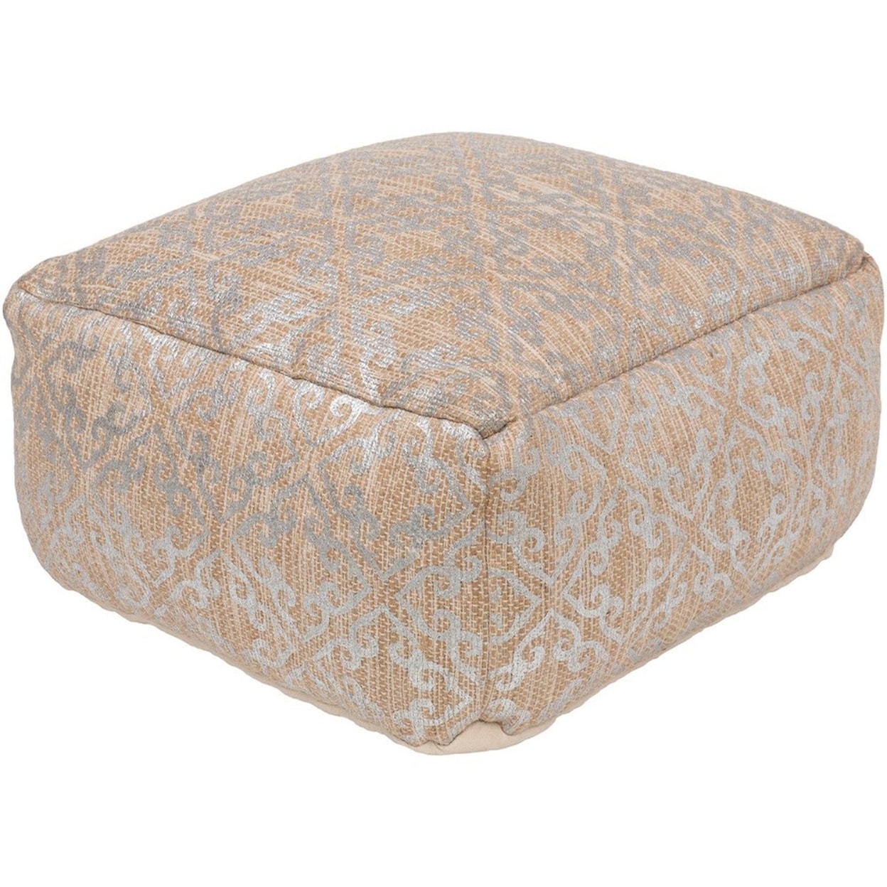 Surya Celine 20 x 20 x 12 Cube Pouf