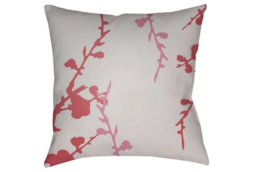 Chinoiserie Floral Pillow by Surya at Lagniappe Home Store