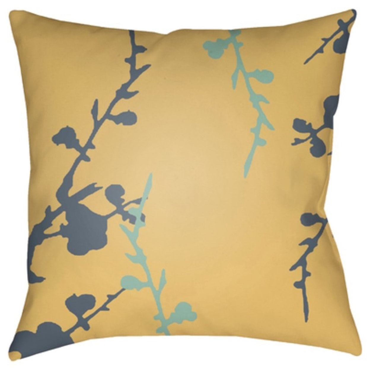 Surya Chinoiserie Floral Pillow