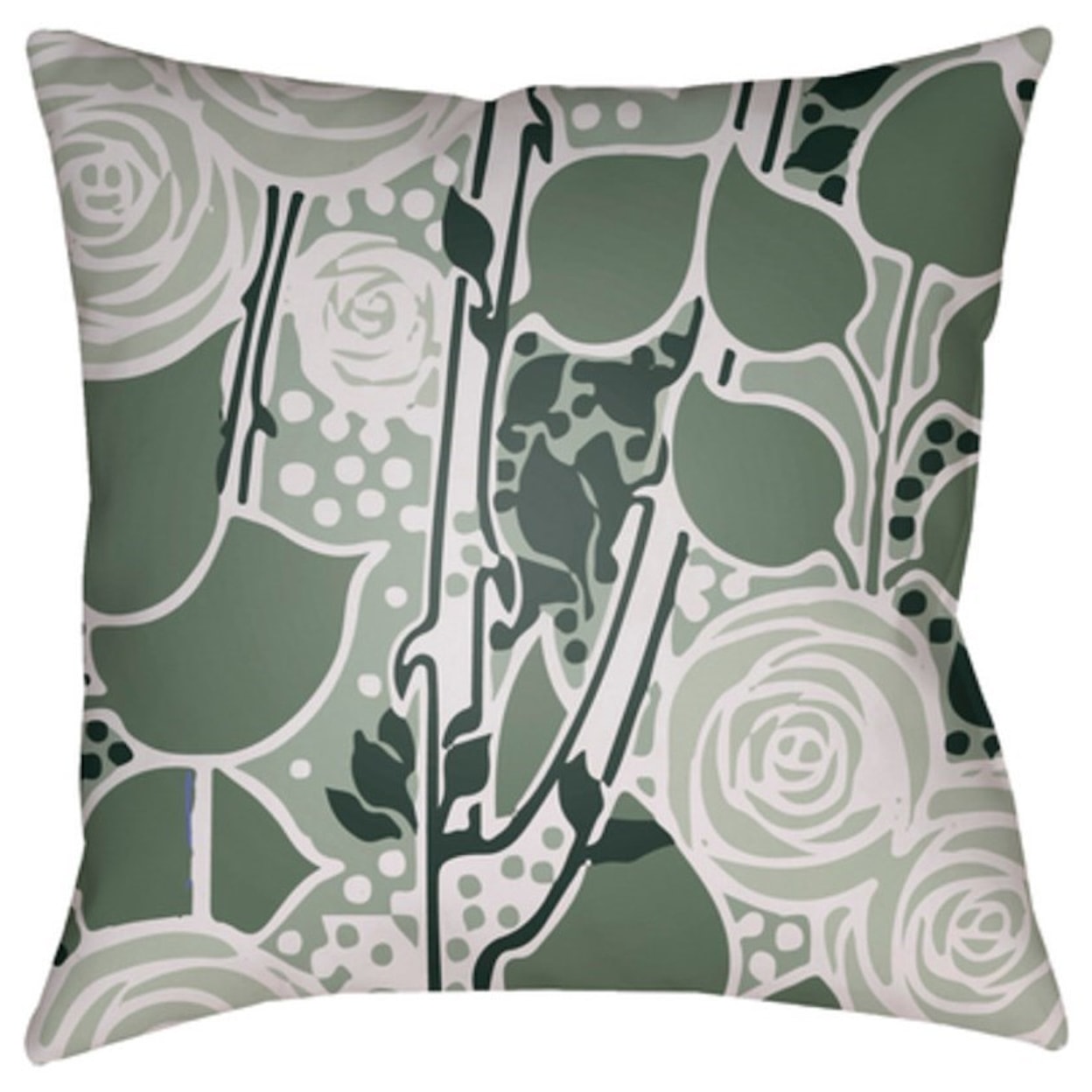 Surya Chinoiserie Floral Pillow