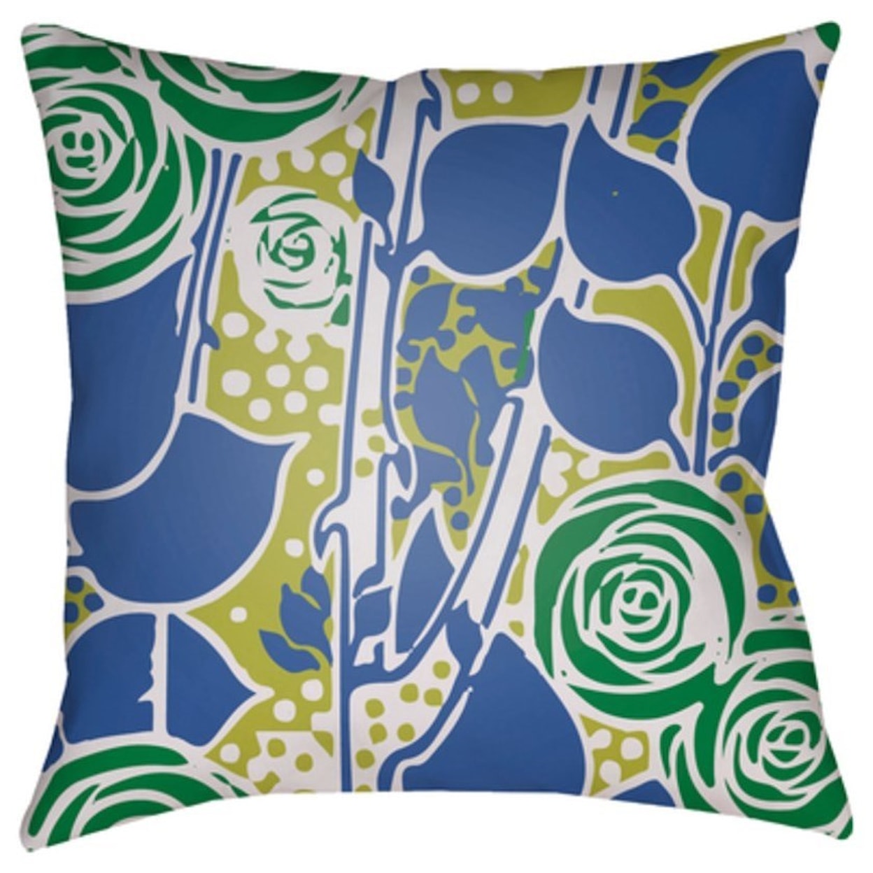 Surya Chinoiserie Floral Pillow