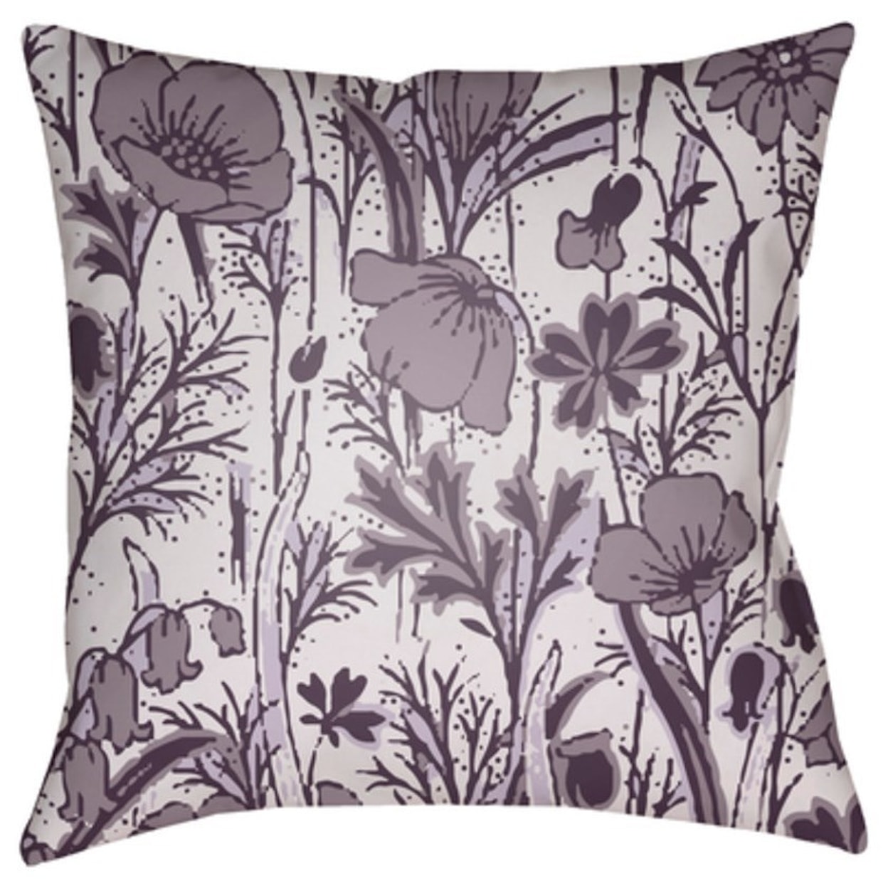 Surya Chinoiserie Floral Pillow