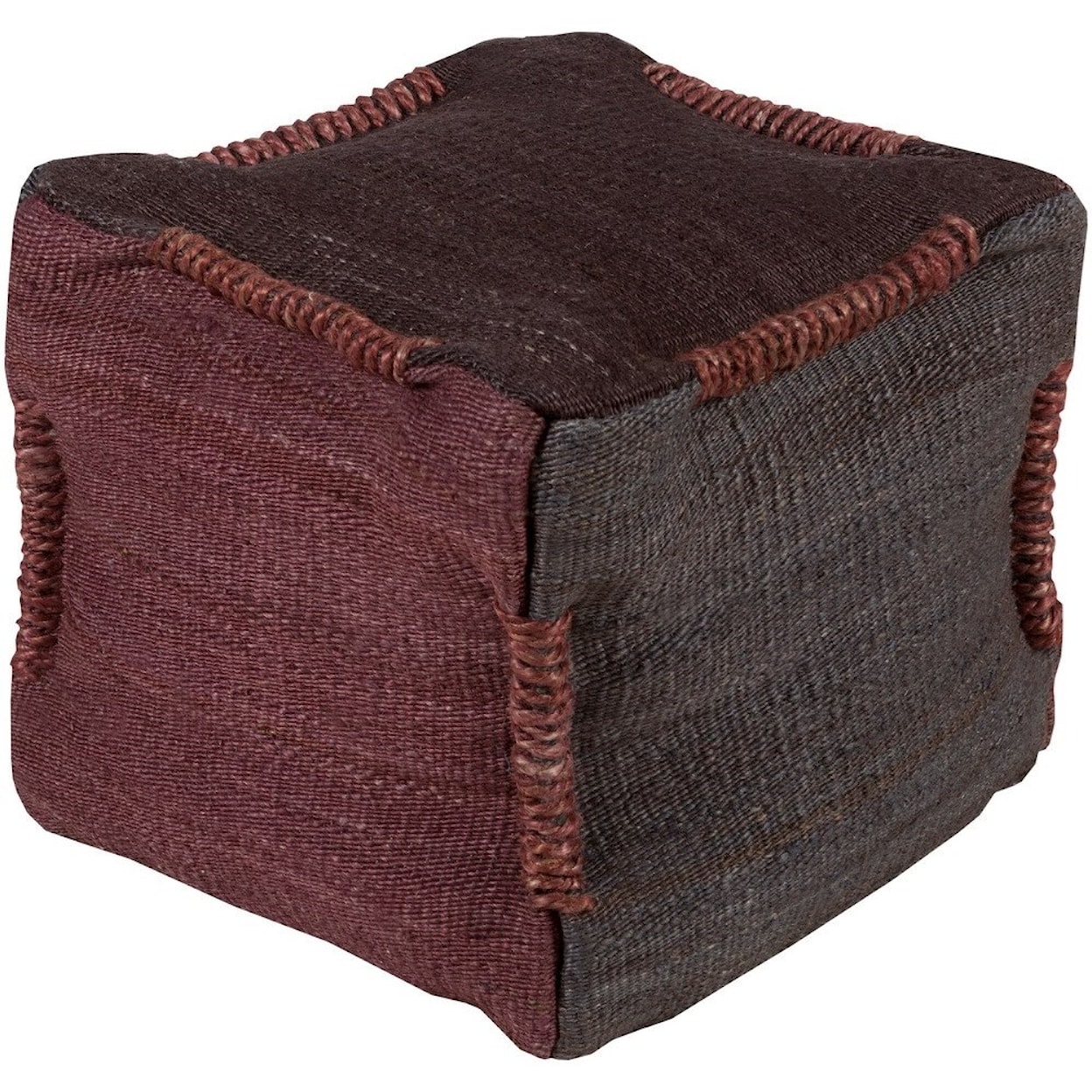 Surya Continental 18 x 18 x 18 Cube Pouf