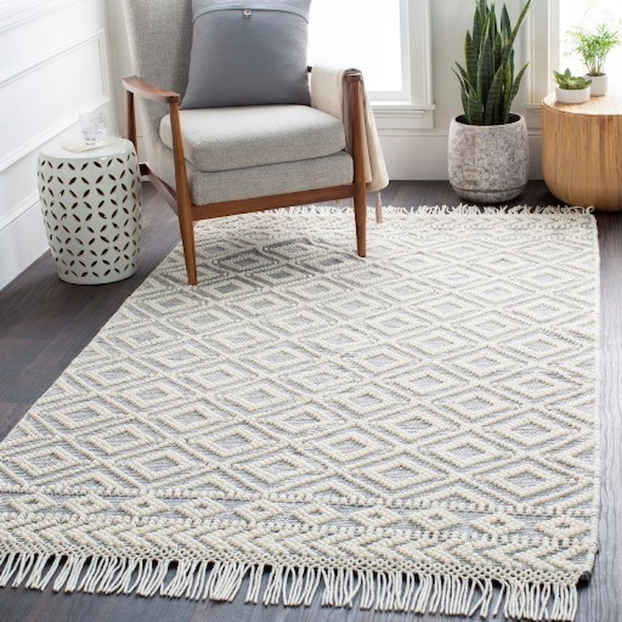 Surya Farmhouse Tassels 2' x 3' Rug