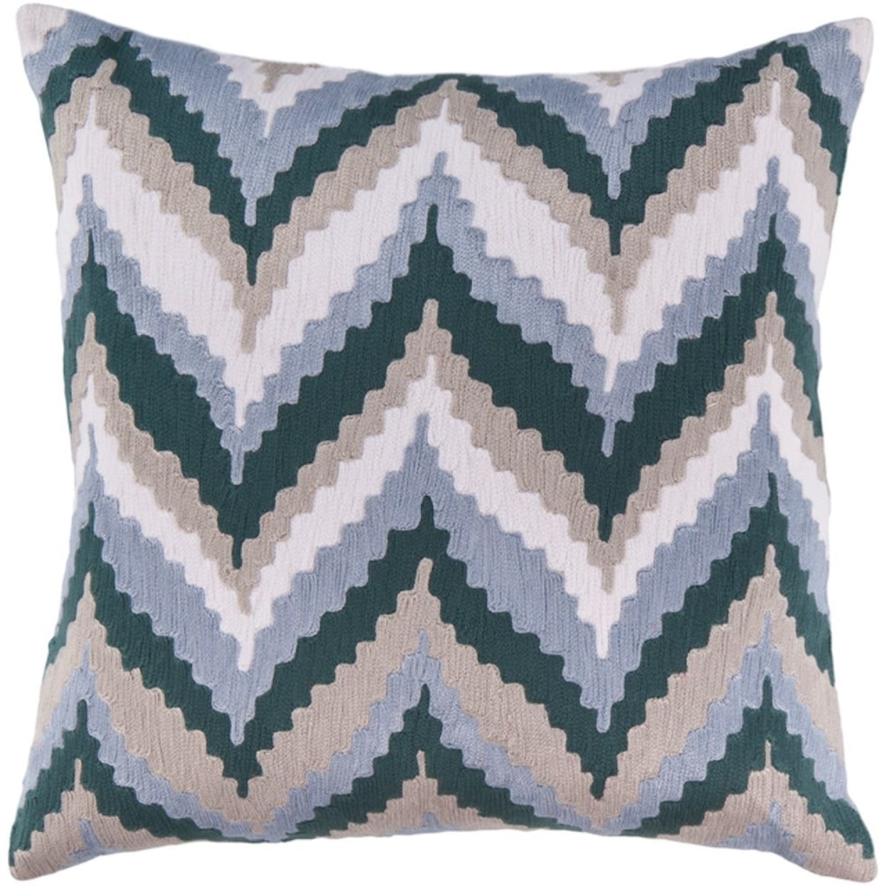 Surya Ikat Chevron Pillow