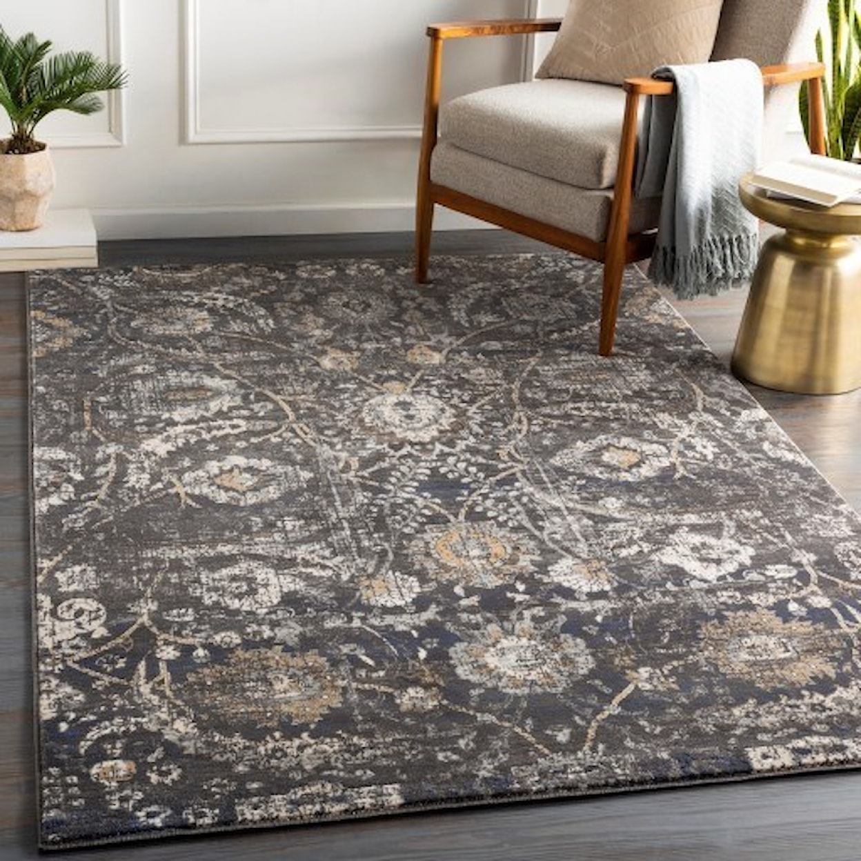 Surya Indigo 4'3" x 5'7" Rug