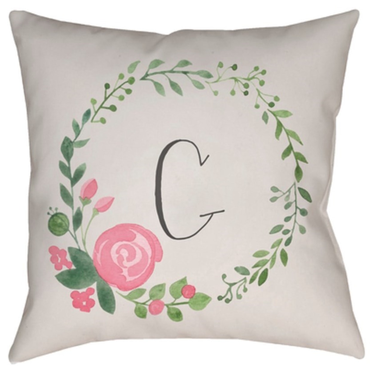 Surya Initials II Pillow