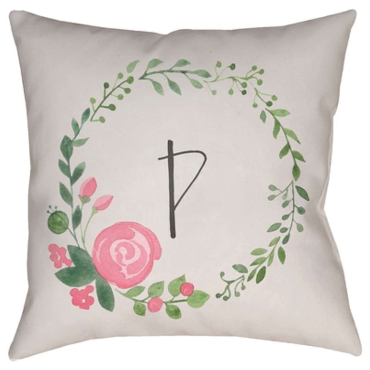 Surya Initials II Pillow