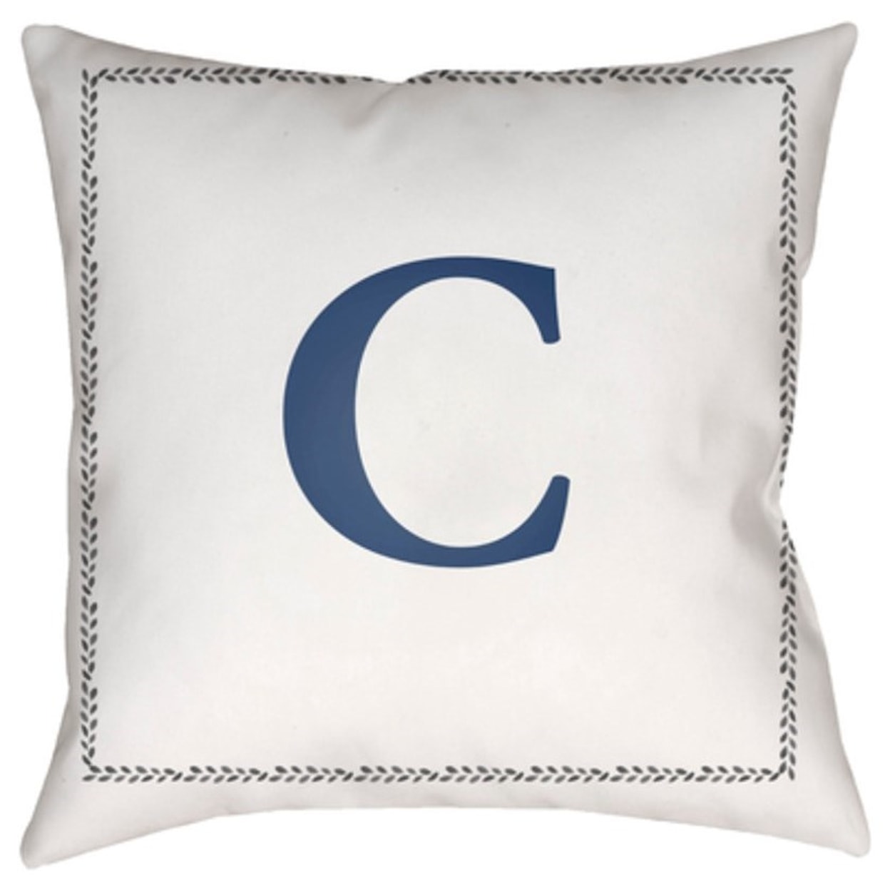 Surya Initials Pillow