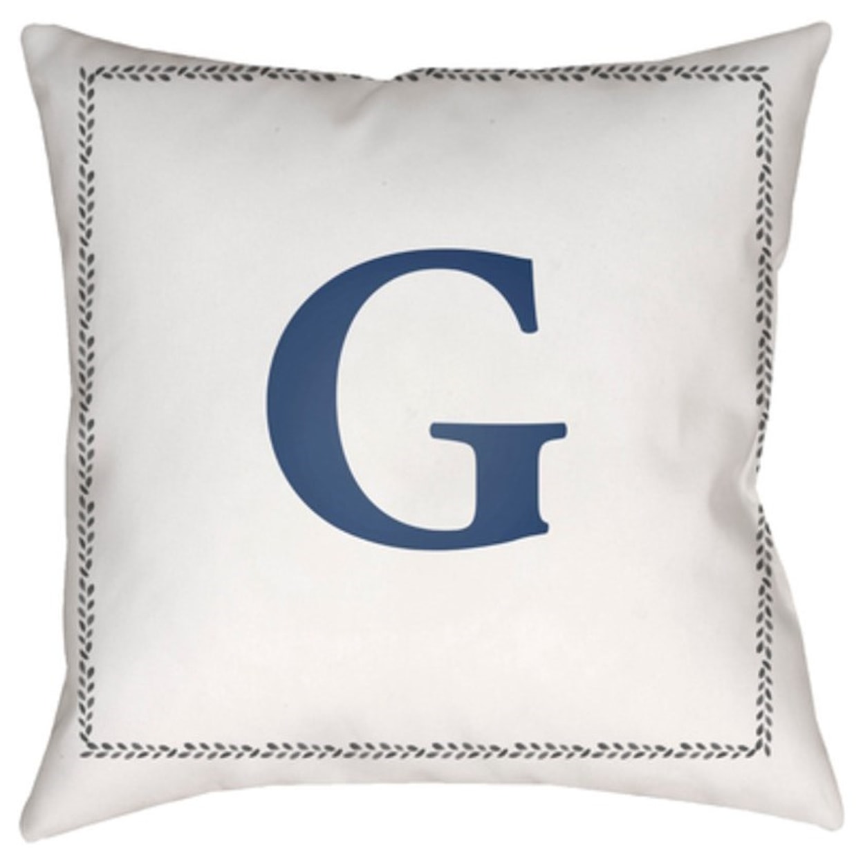 Surya Initials Pillow