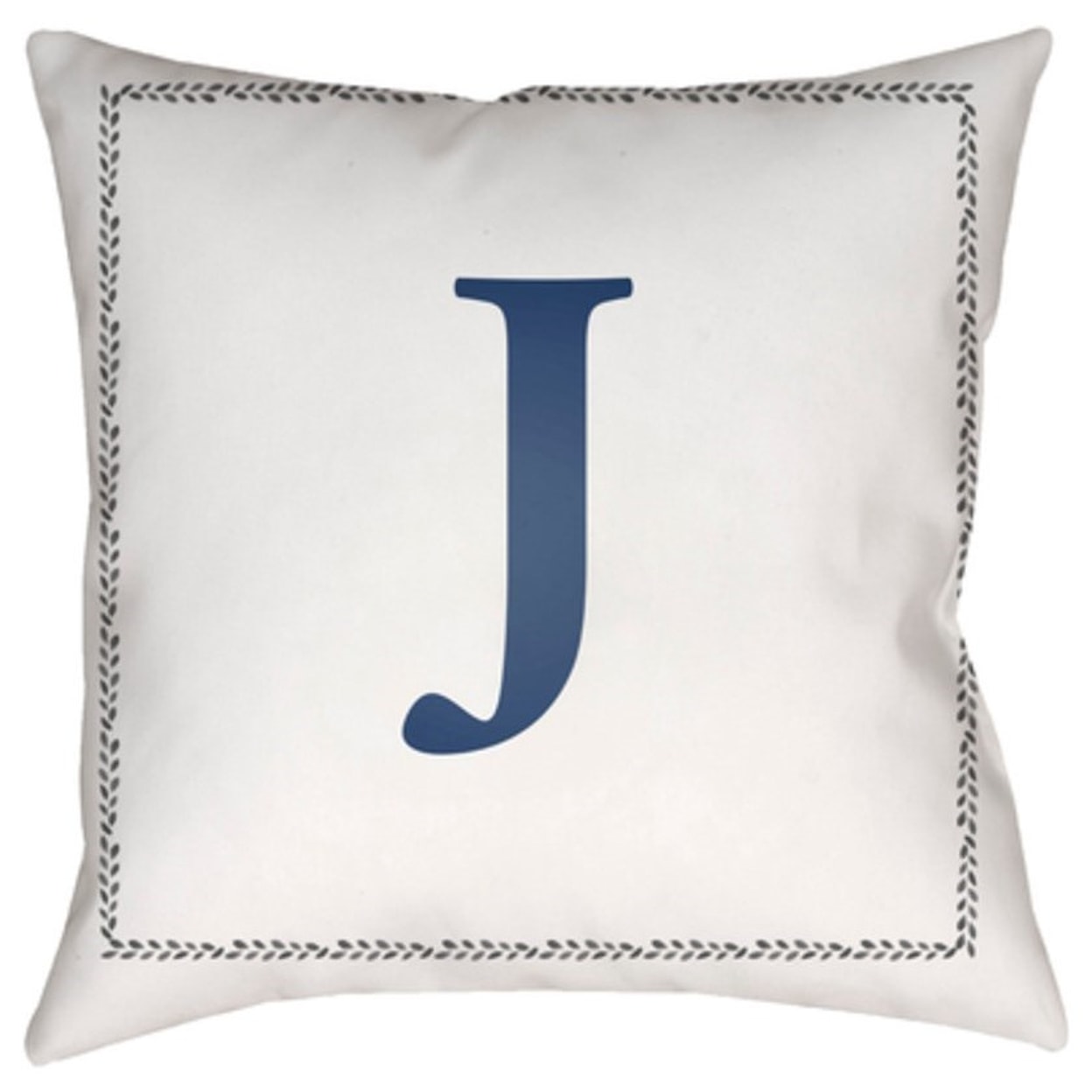 Surya Initials Pillow