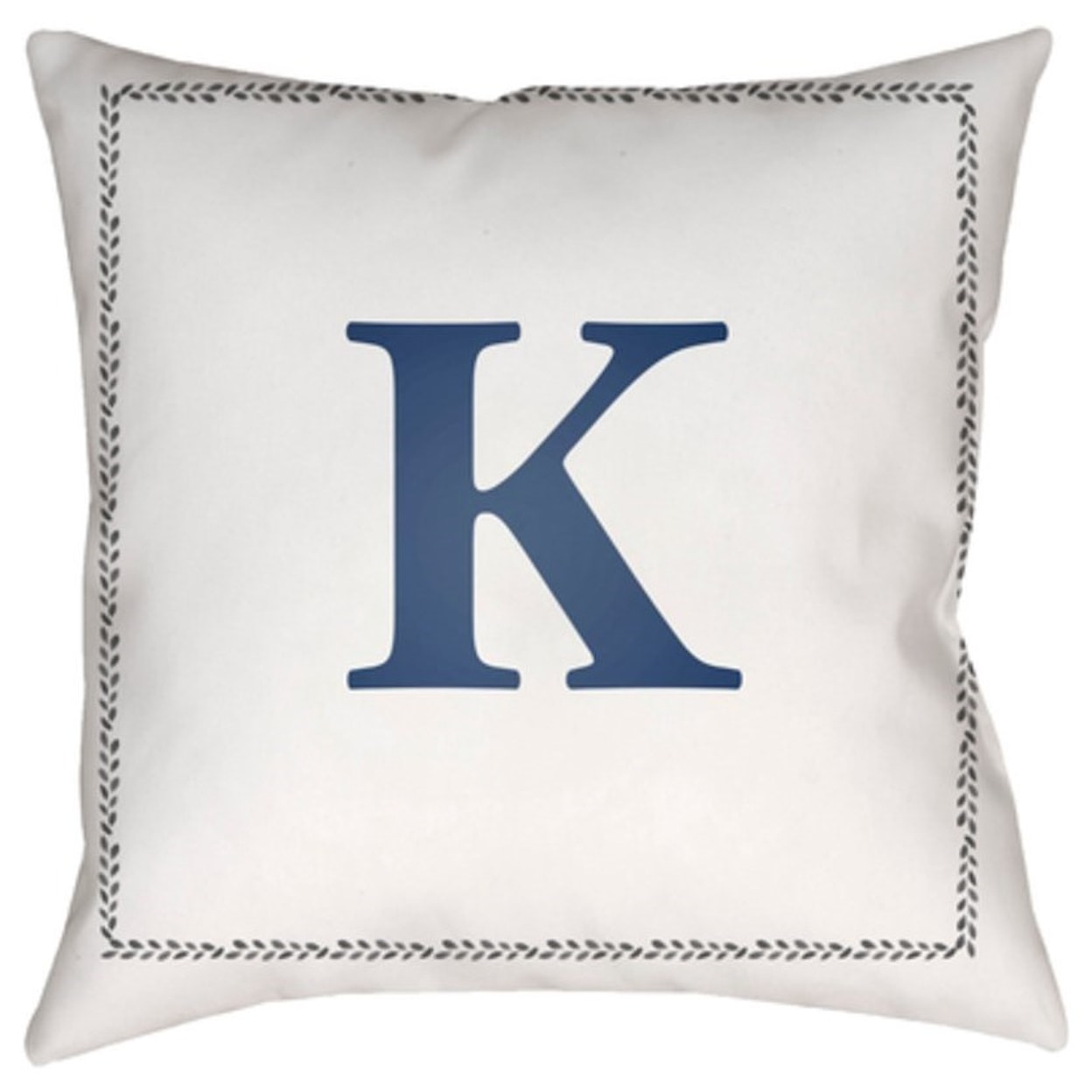 Surya Initials Pillow