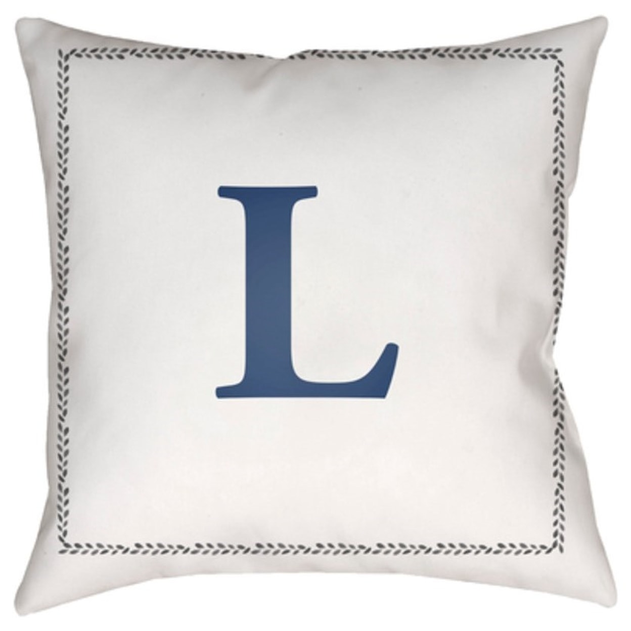 Surya Initials Pillow