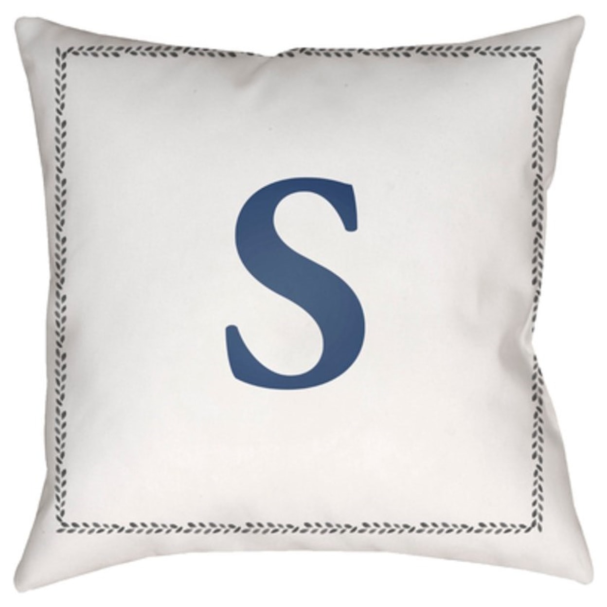 Surya Initials Pillow