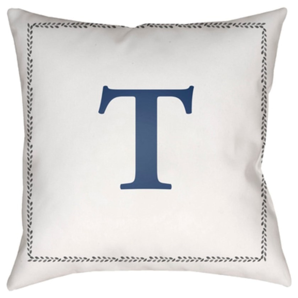 Surya Initials Pillow