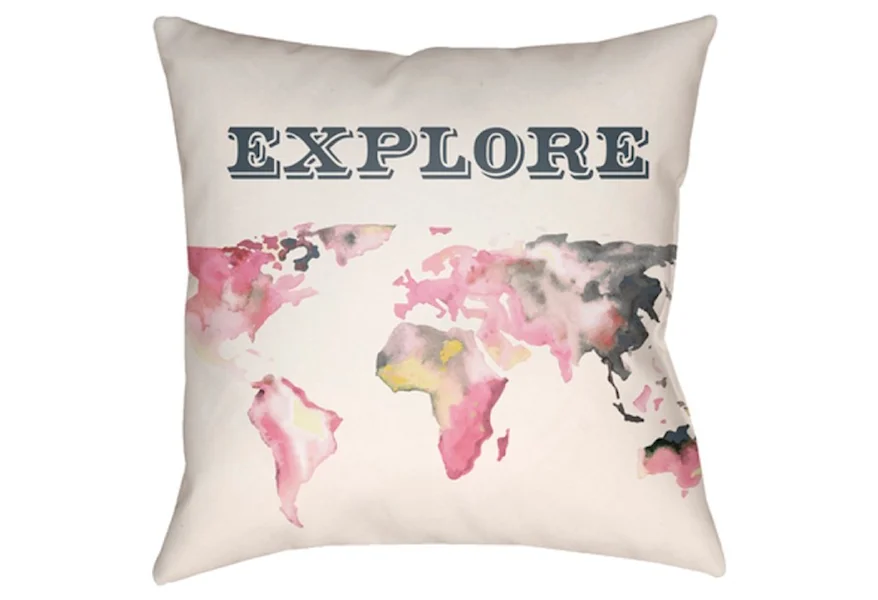 Jetset Pillow by Surya at Lagniappe Home Store