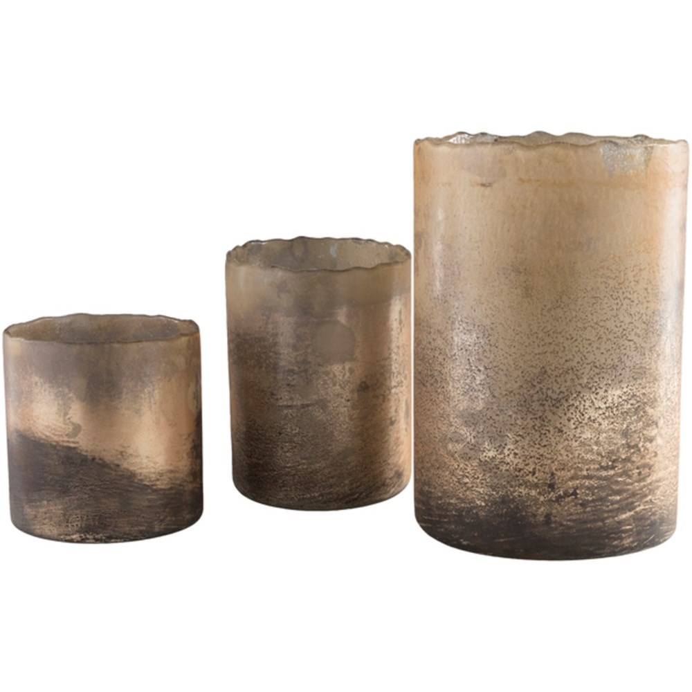 Surya Jovana Metallic Candle Holder Set