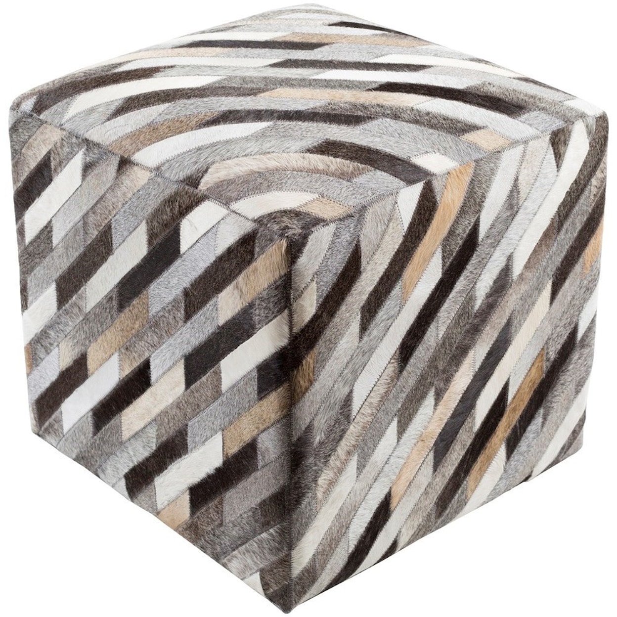 Surya Lycaon 18 x 18 x 18 Cube Pouf