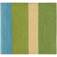 Lime, Bright Yellow, and Sky Blue Throw Blanket