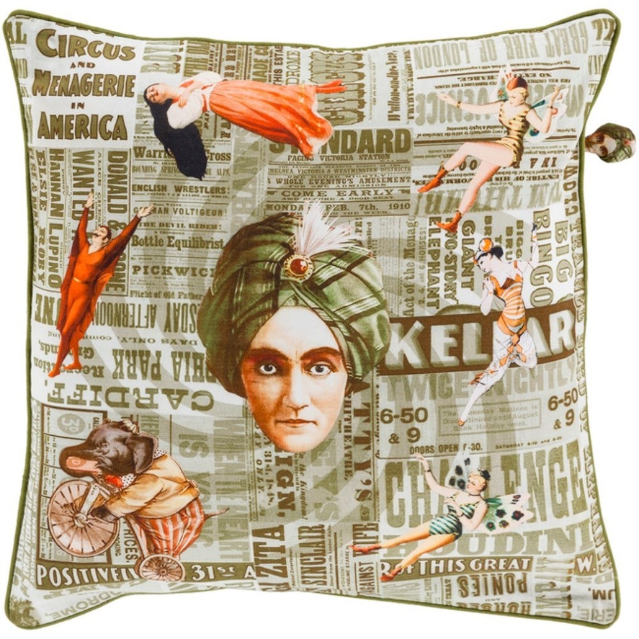 Surya Mind Games Pillow
