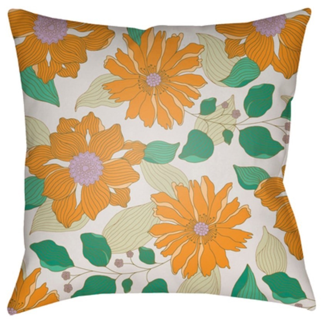 Surya Moody Floral Pillow