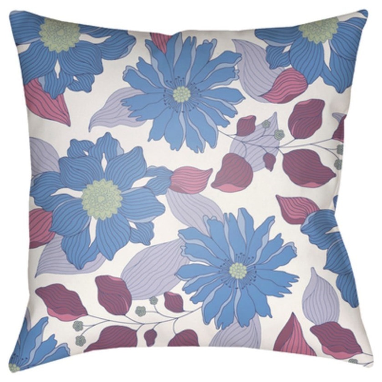 Surya Moody Floral Pillow