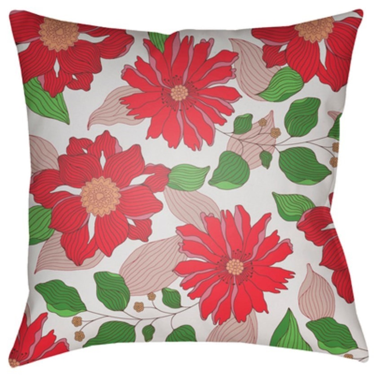 Surya Moody Floral Pillow