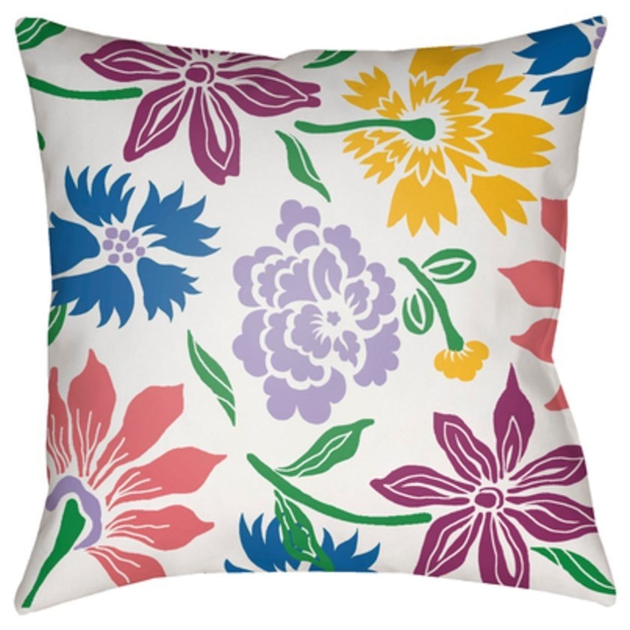 Surya Moody Floral Pillow