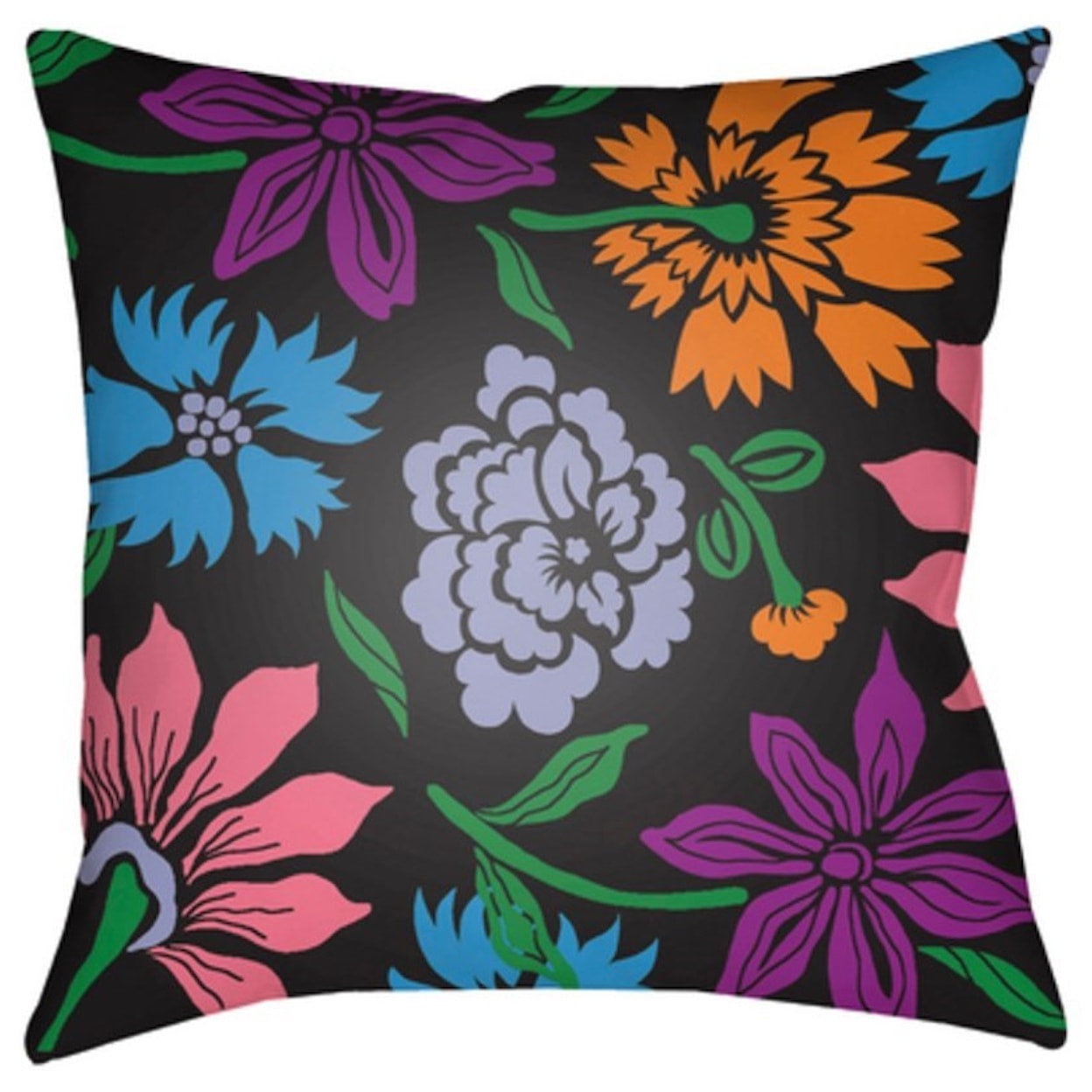 Surya Moody Floral Pillow