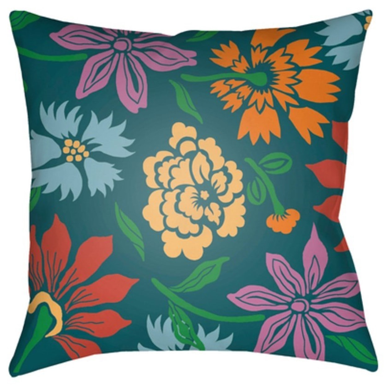 Surya Moody Floral Pillow