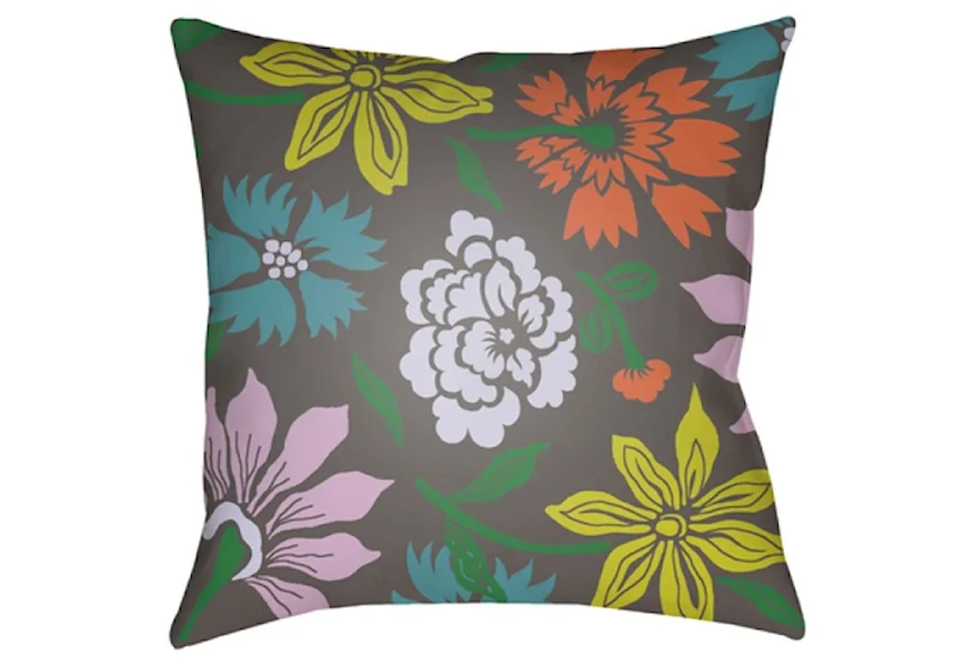 Moody Floral Pillow by Surya at Lagniappe Home Store