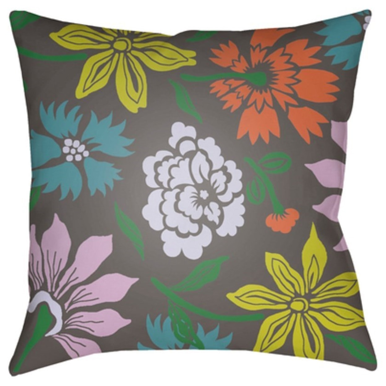 Surya Moody Floral Pillow