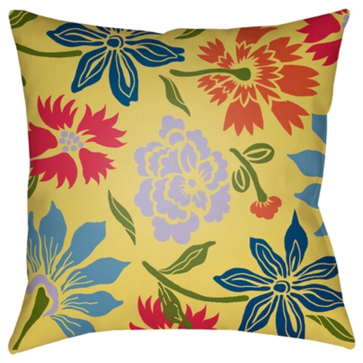 Surya Moody Floral Pillow