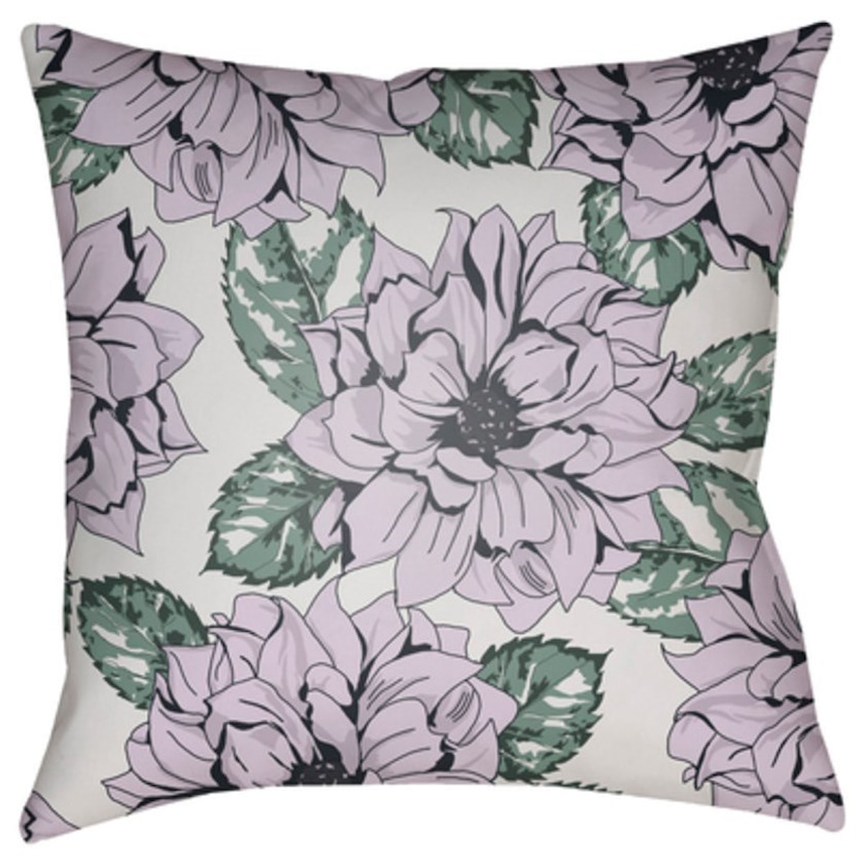 Surya Moody Floral Pillow