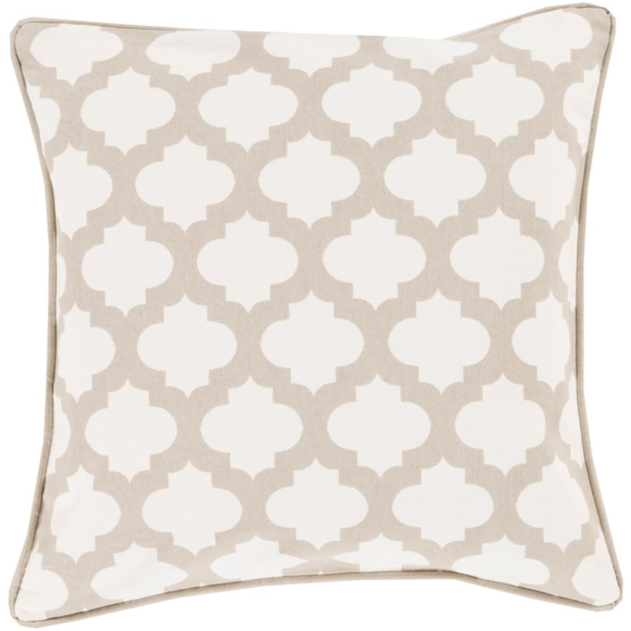 Surya Moroccan Printed Lattice Pillow