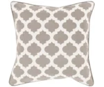 Surya Moroccan Printed Lattice Pillow