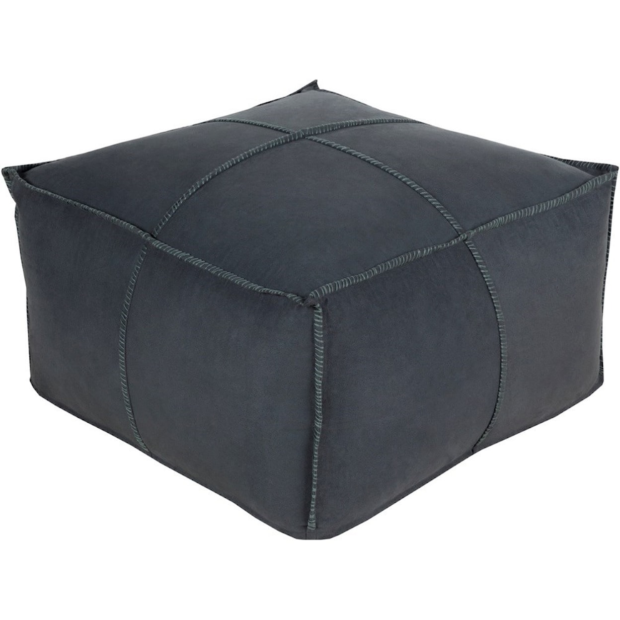 Surya Obsidian 24 x 24 x 13 Cube Pouf