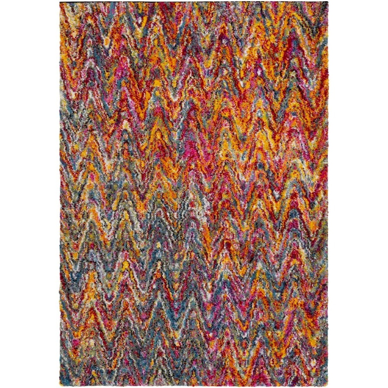 Surya Rainbow Shag 5' 3" x 7' 3" Rug