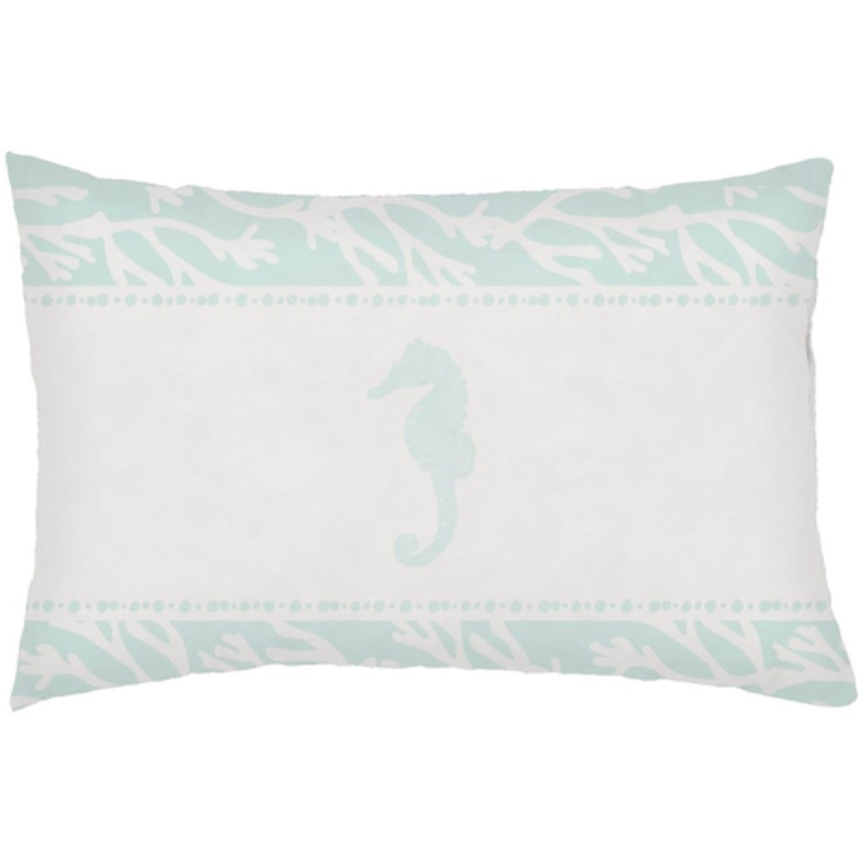 Surya Seasalt & Seahorses Pillow