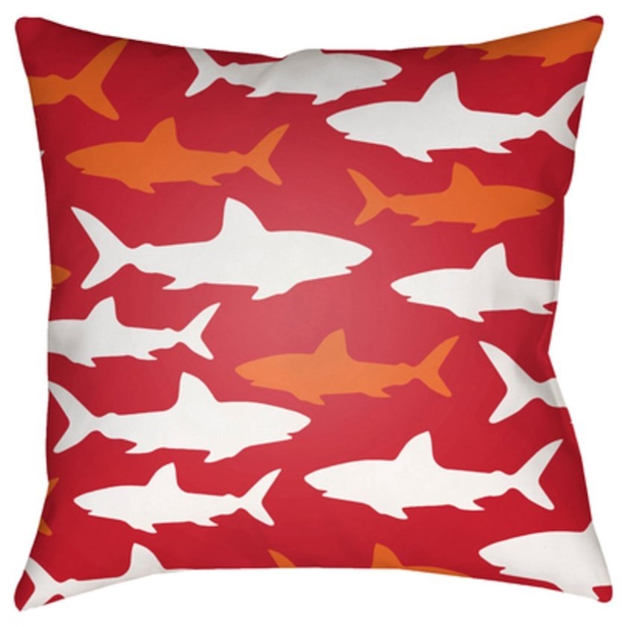 Surya Sharks Pillow