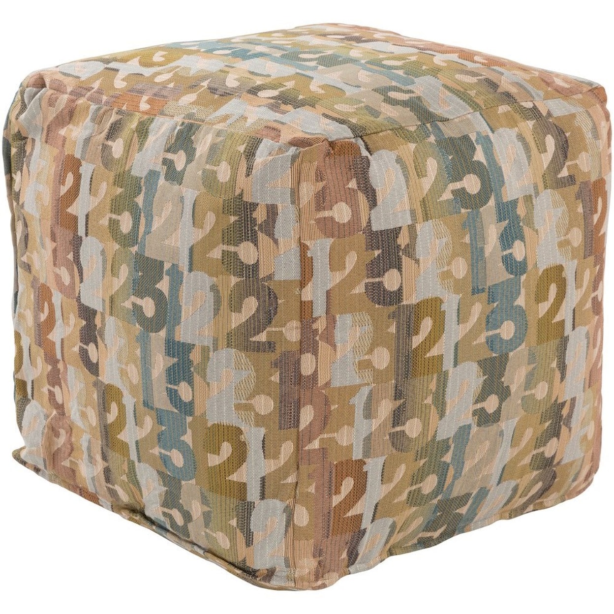 Surya Shoop Shoop 18 x 18 x 18 Cube Pouf