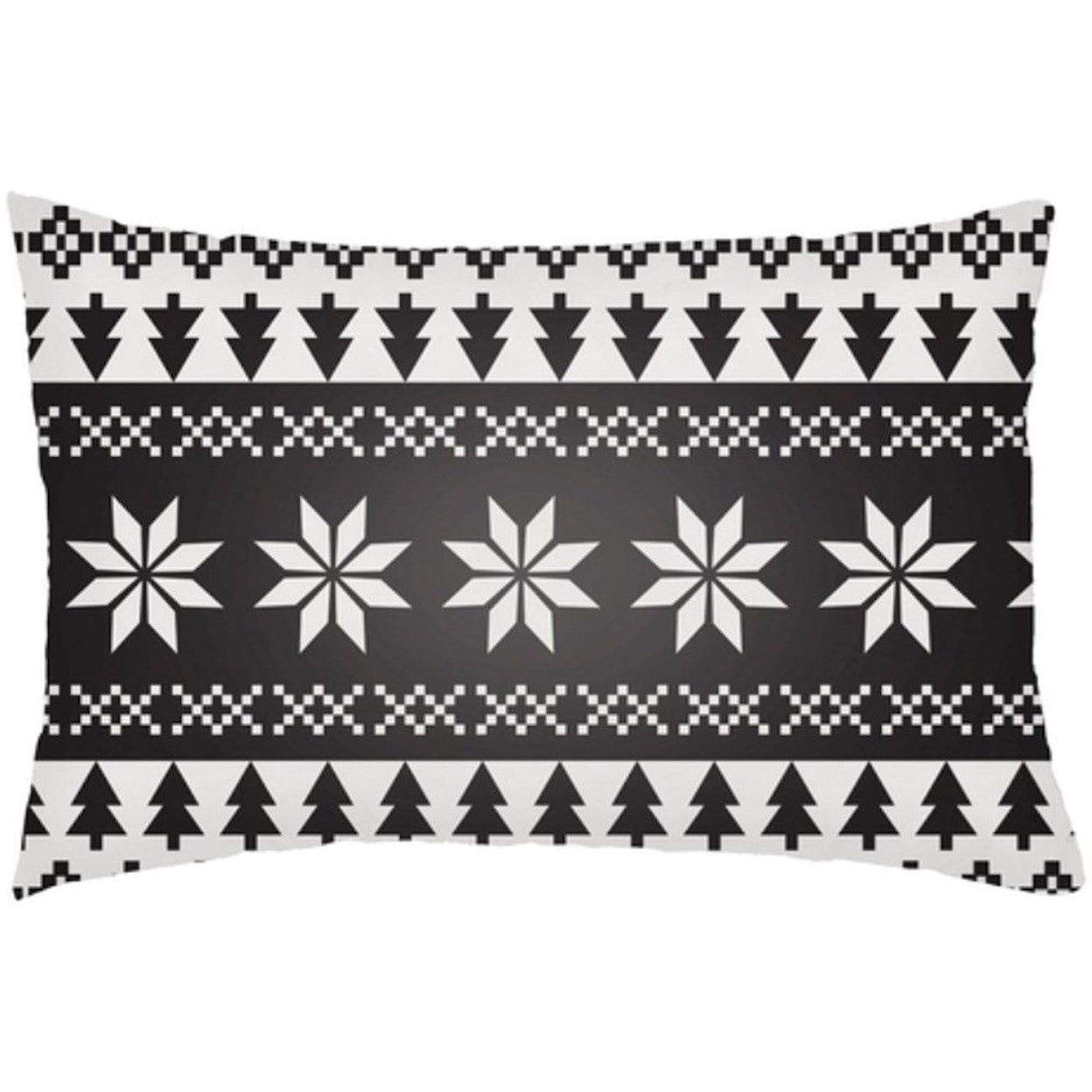 Surya Snowflake Sweater Pillow