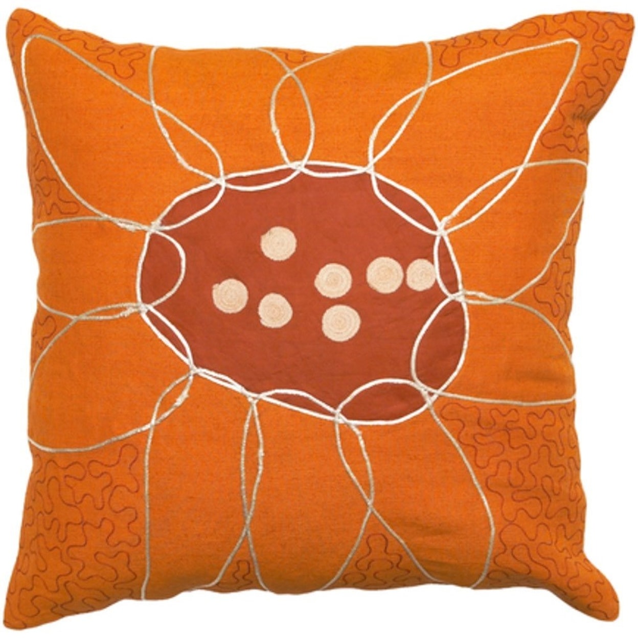 Surya Sunflower Pillow