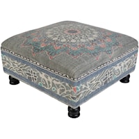 Accent Ottoman with Bun Feet