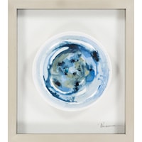 Framed Blue Ceramic Plate